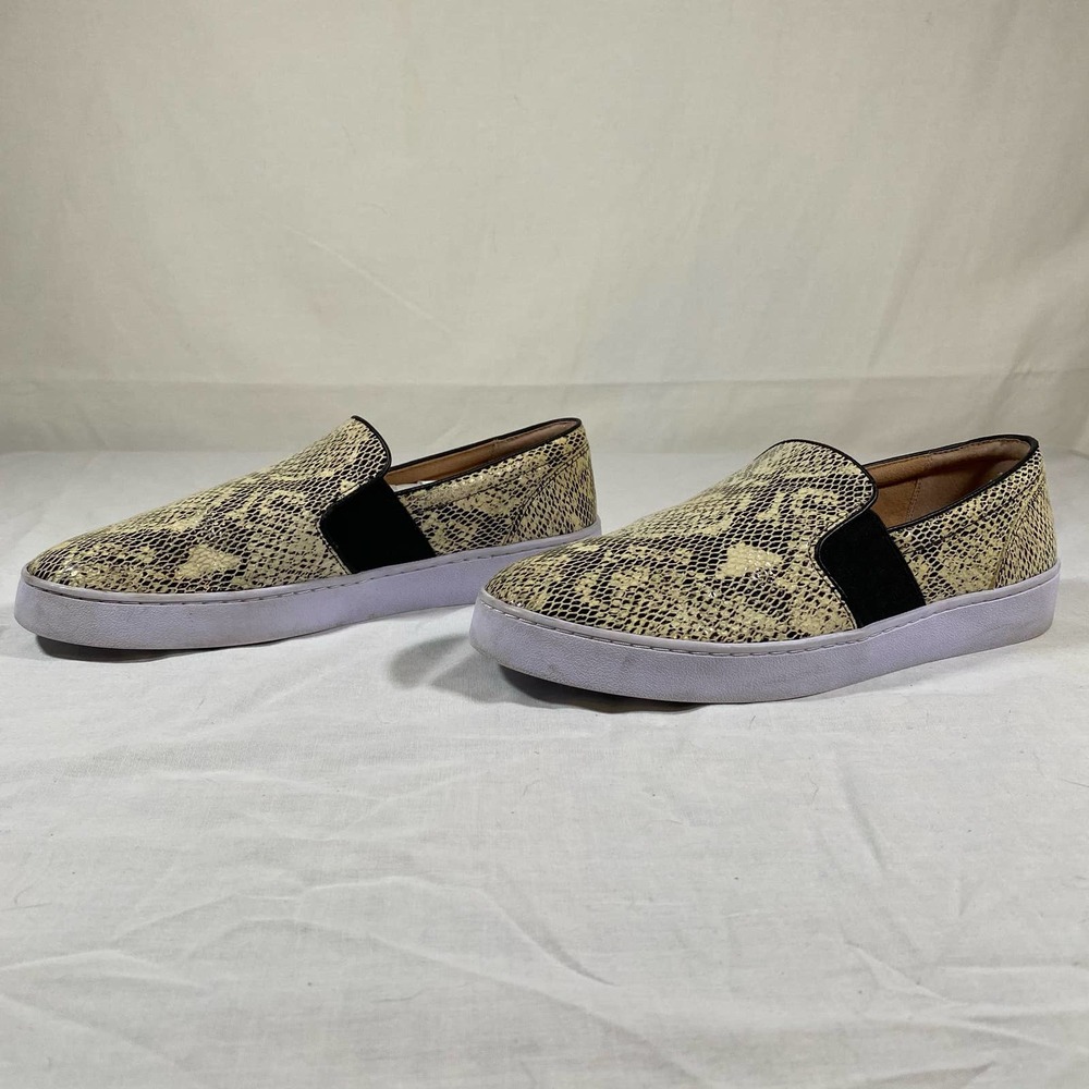 Vionic Demetra Womens 10 Snake Embossed Slip On Shoe Leather Orthopedic Walking